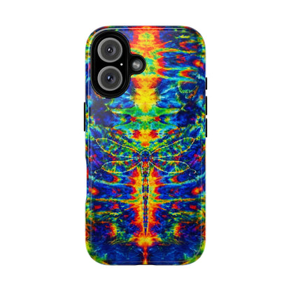 HIPPIE DRAGONFLY COLORFUL SWIRL MAGNETIC PHONE CASE - TLNT1105261