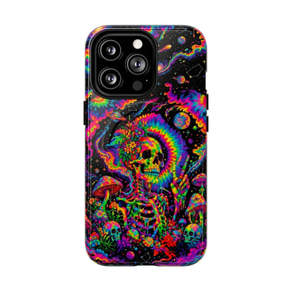 HIPPIE SKULL PSYCHEDELIC MAGNETIC PHONE CASE  - TLNO2904262