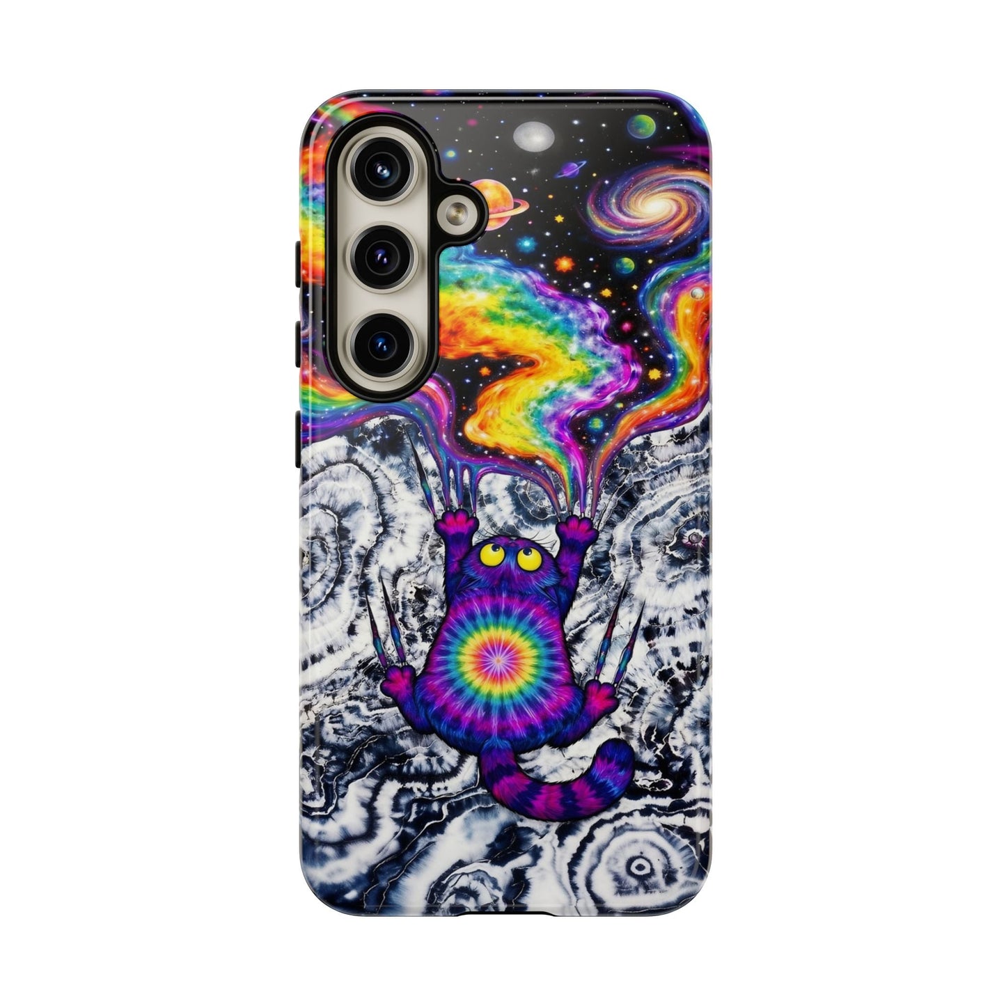 SCRATCHING CAT GALAXY PHONE CASE - KMTM1004261