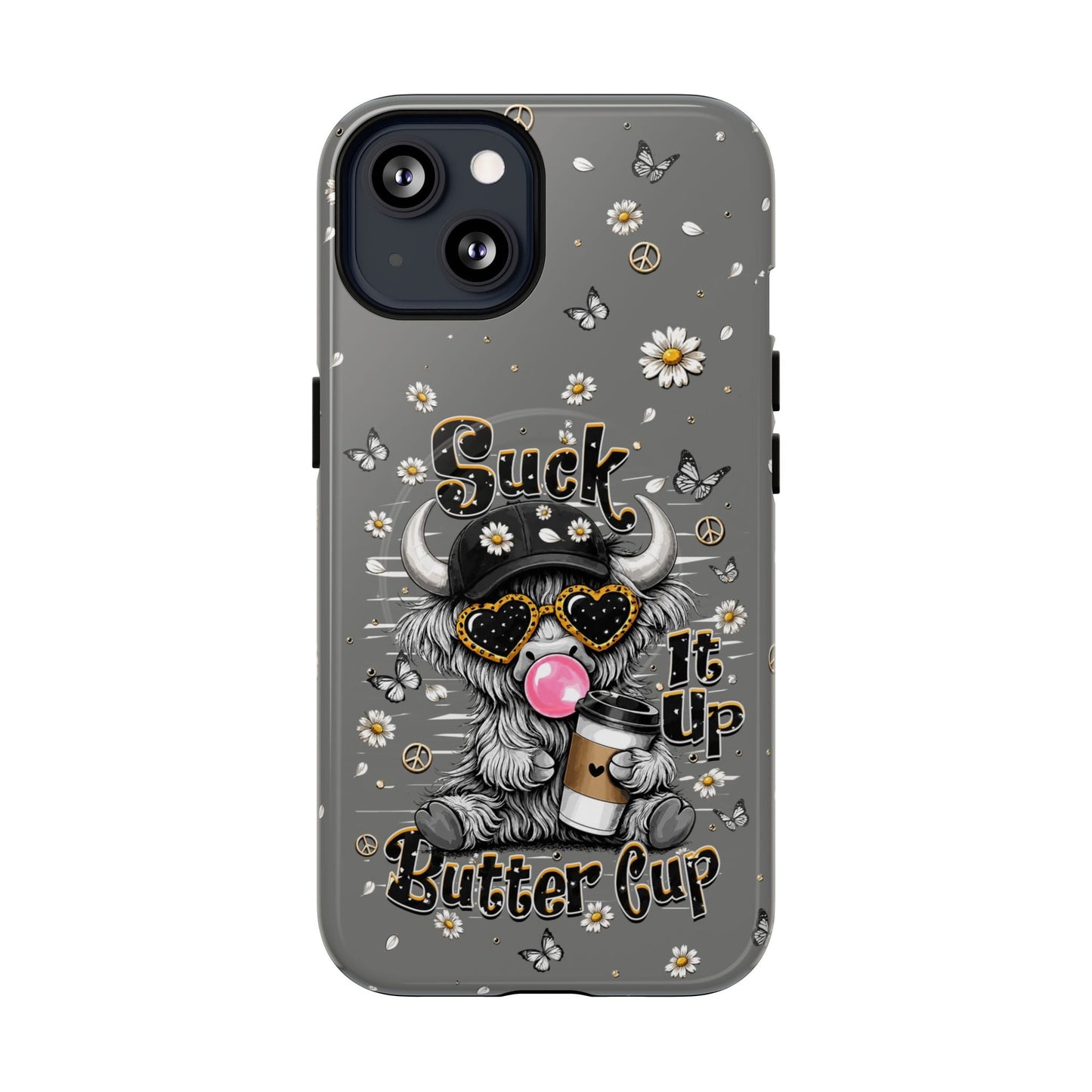 SUCK IT UP BUTTERCUP COW MAGNETIC PHONE CASE  - TLHN0806263
