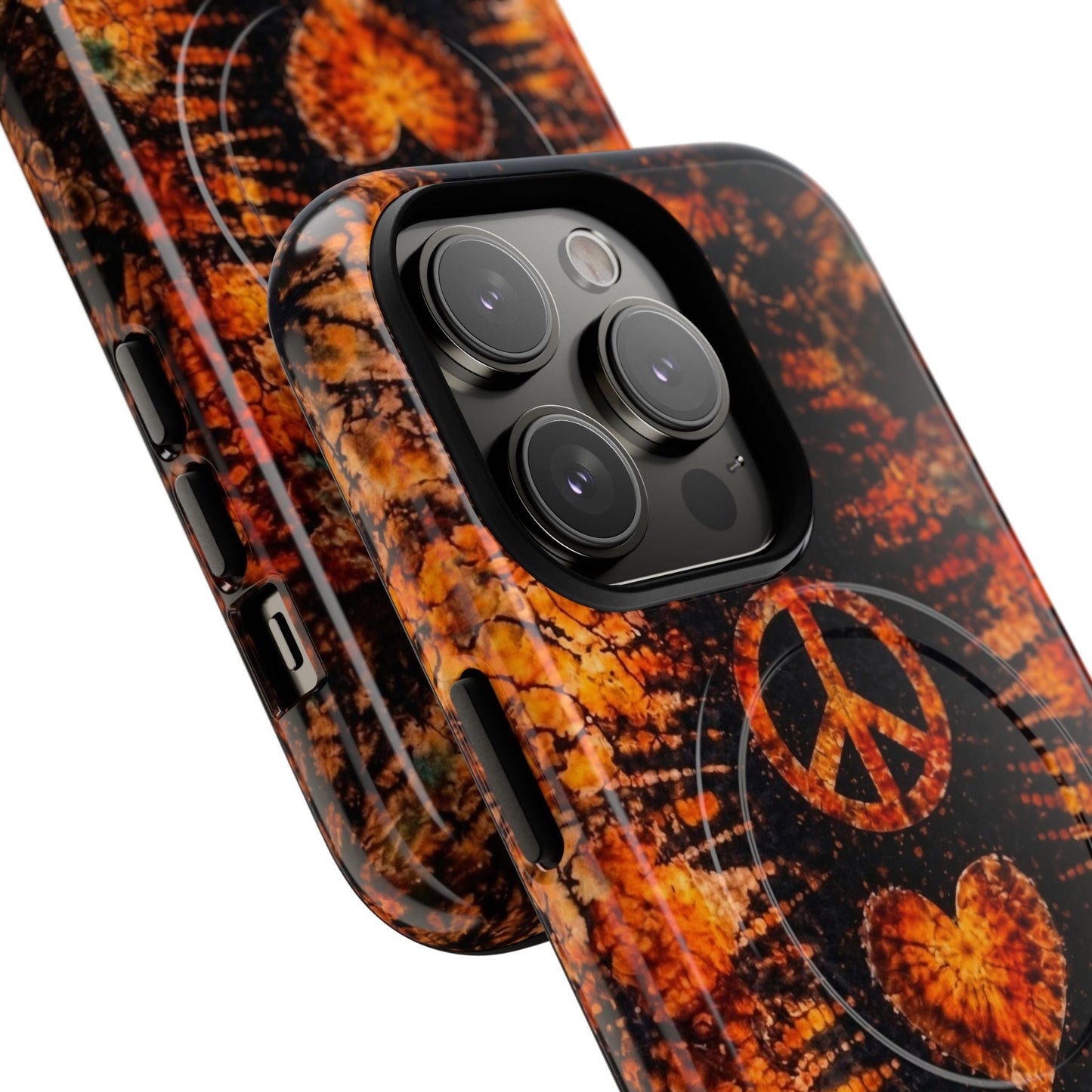 PEACE LOVE PAW PRINT VINTAGE MAGNETIC  PHONE CASE  - TLHN2204264