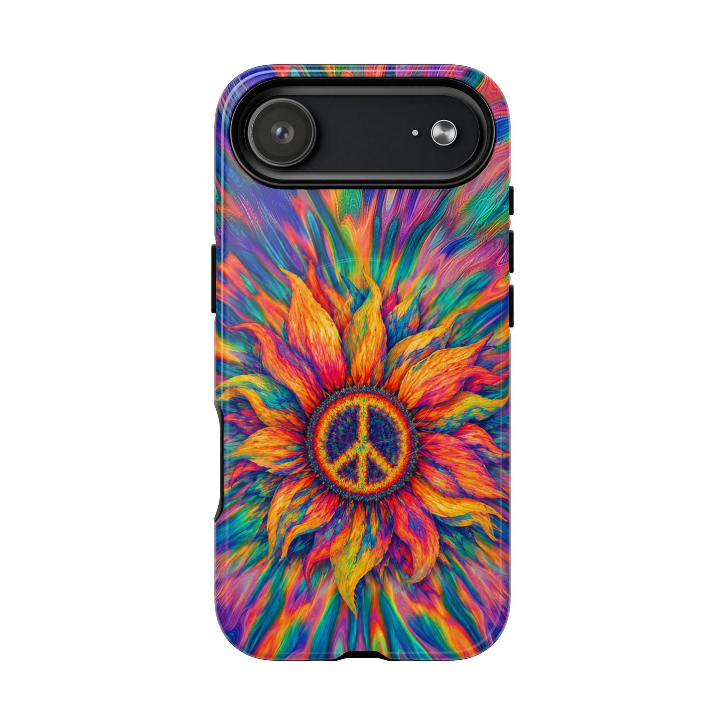 SUNFLOWER PEACE BURST MAGNETIC PHONE CASE - TLTW2906268