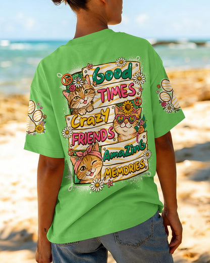 GOOD TIMES CRAZY FRIEND CAT ALL OVER PRINT - TLNO1007261