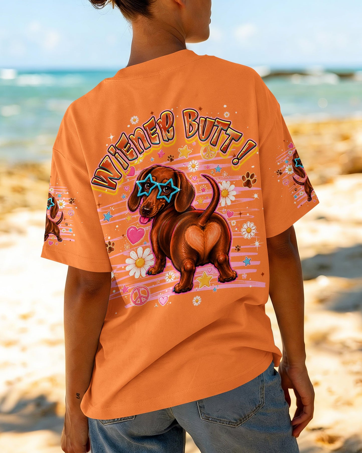 GUESS WHAT DACHSHUND DOG FUNNY ALL OVER PRINT - TLHG2505261