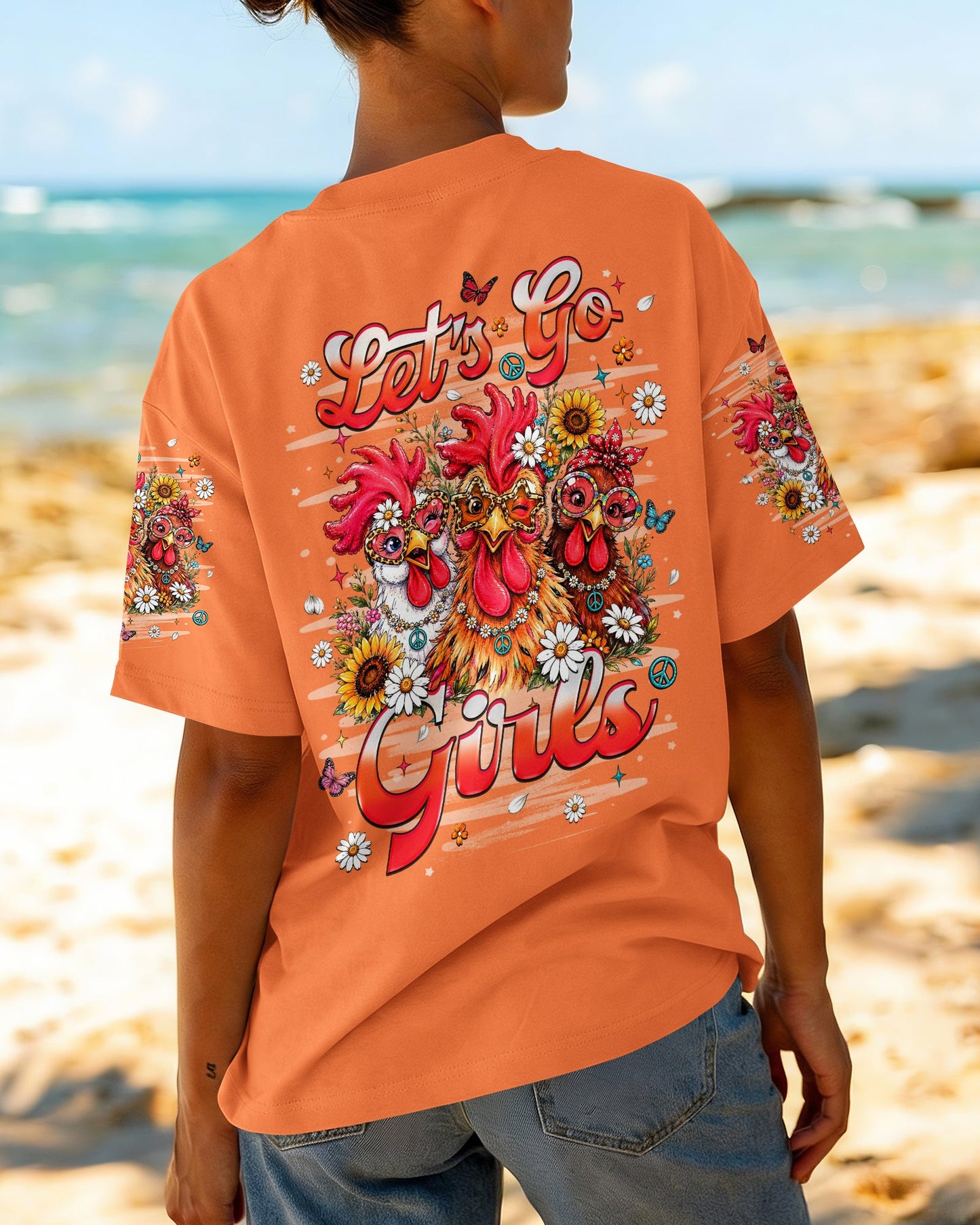 LET'S GO GIRLS CHICKEN ALL OVER PRINT    - TLHN2506262