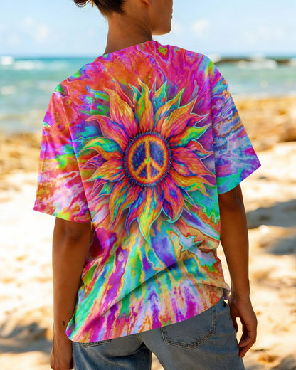 SUNFLOWER LIQUID ART  ALL OVER PRINT - TLTW0907261