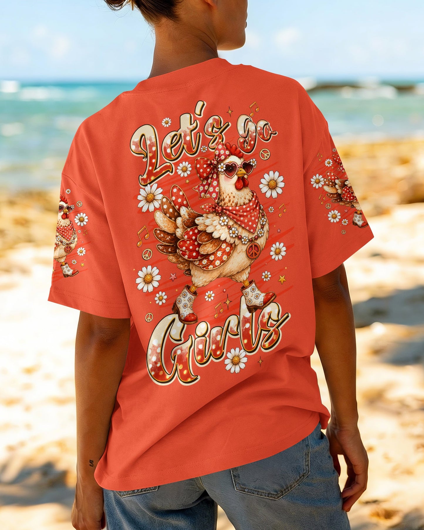 LET'S GO GIRLS HEN CHICKEN ALL OVER PRINT - TLTW2606261