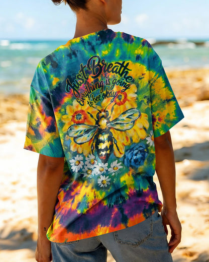 JUST BREATHE BEE SUNFLOWER ALL OVER PRINT - RI2304261