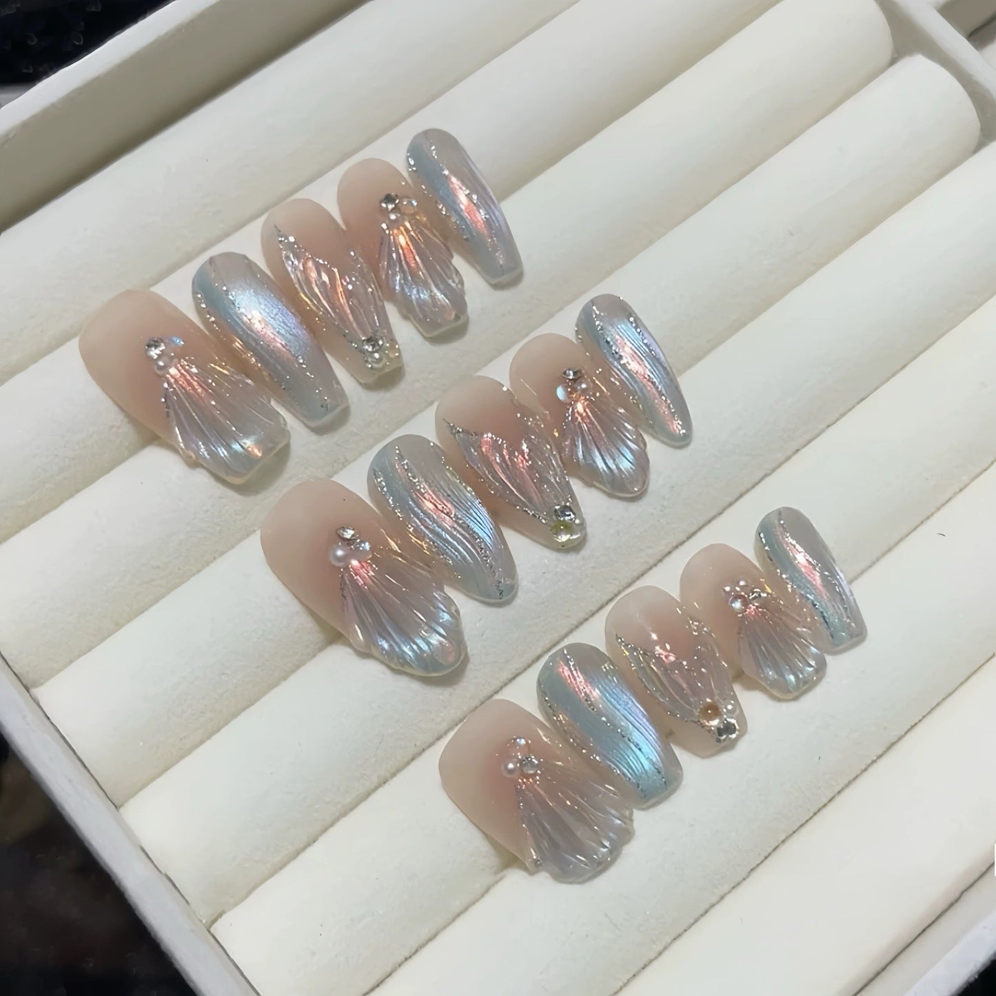 Eye Of The Ocean Hand-painted Press On Nails
