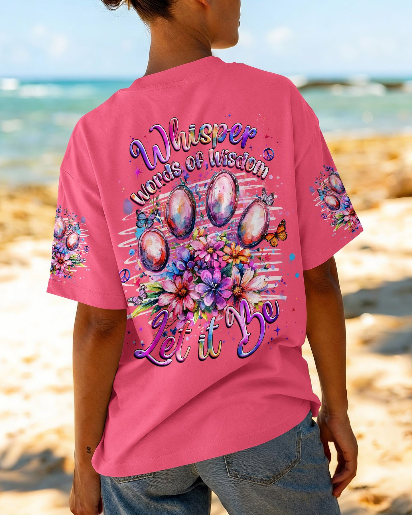 WHISPER WORDS OF WISDOM LET IT BE PAW PRINT  ALL OVER PRINT - TLHG1205261