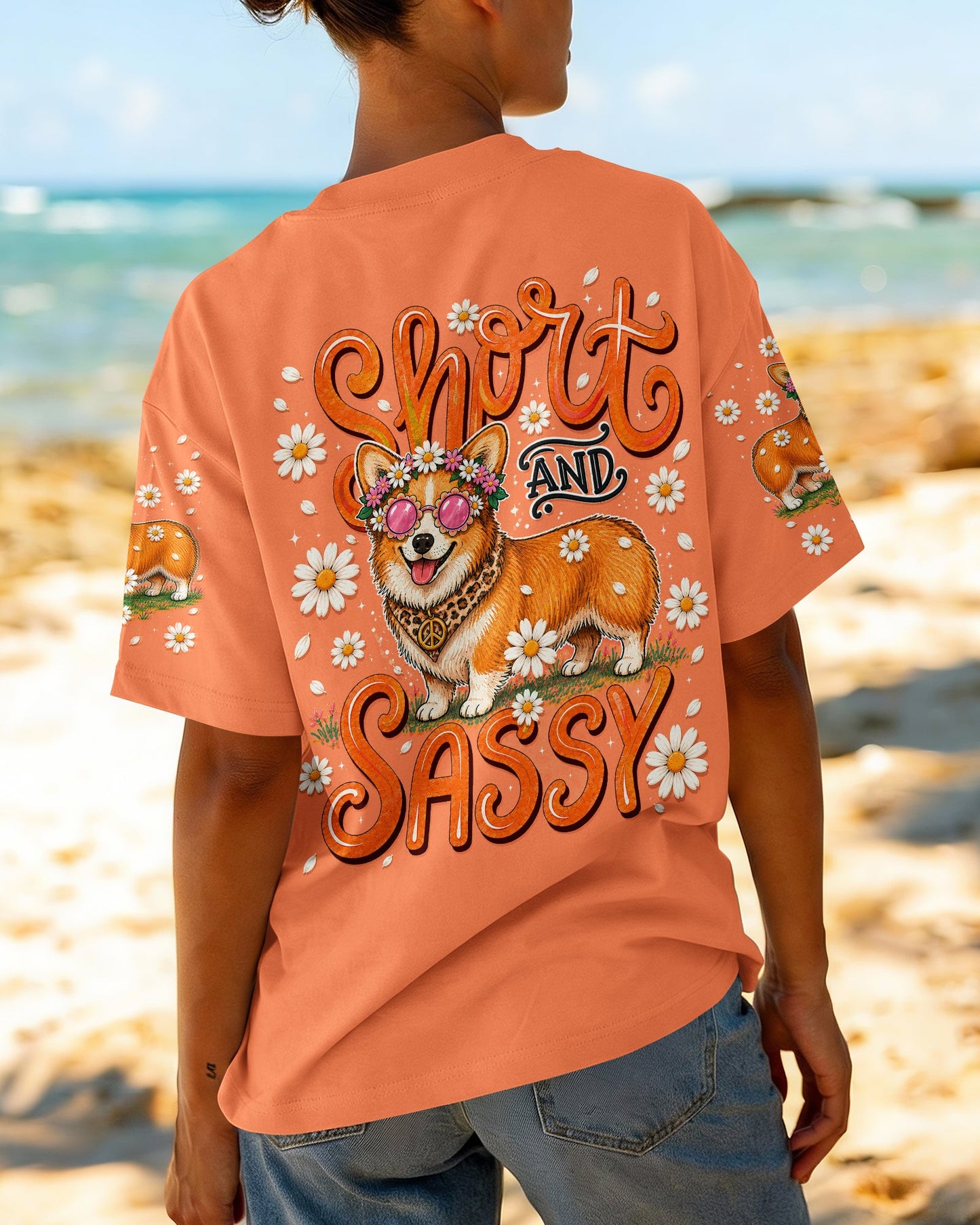 SHORT AND SASSY CORGI DOG ALL OVER PRINT - TLNT0906263