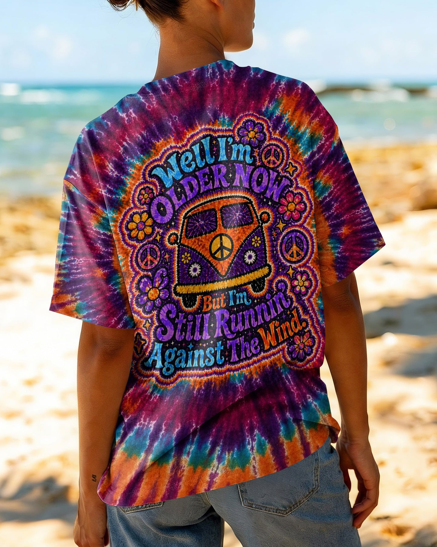 RUNNING AGAINST THE WIND BUS SWIRL ALL OVER PRINT   - TLTW2404263