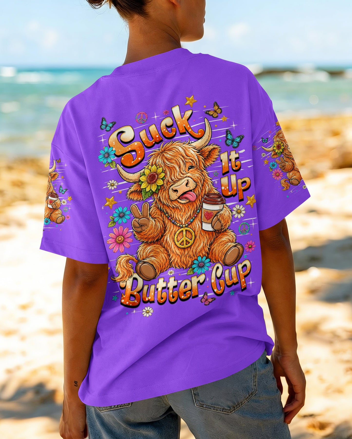 SUCK IT UP BUTTERCUP COW  ALL OVER PRINT   - TLHN0806265