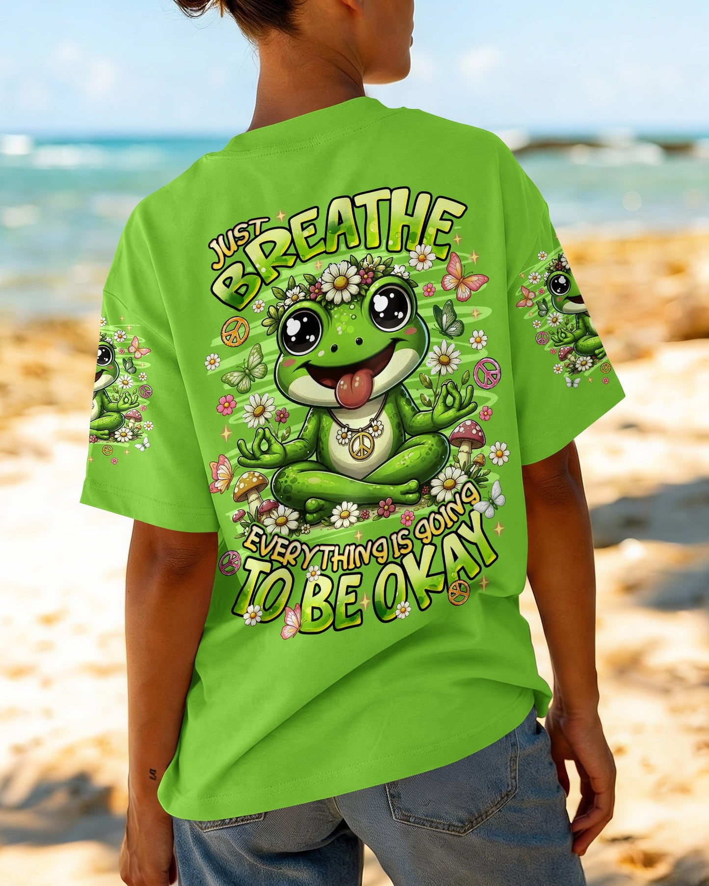 JUST BREATHE FROG  ALL OVER PRINT - TLNT2906261