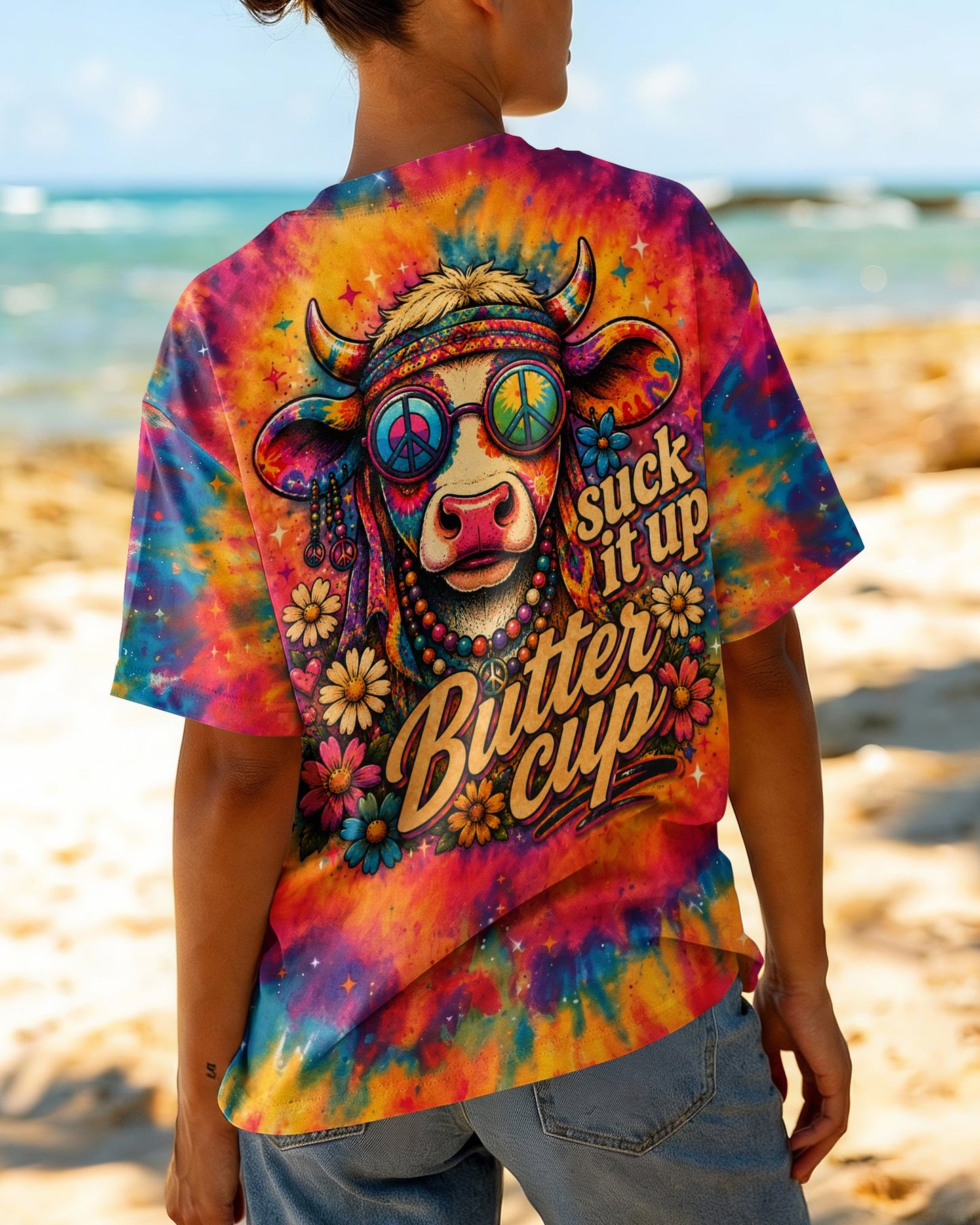 SUCK IT UP BUTTERCUP COW ALL OVER PRINT - TLNO2805262