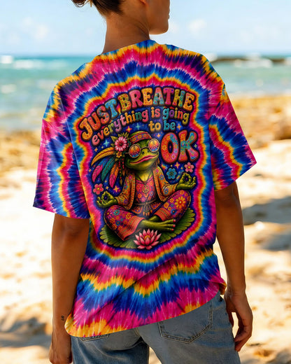 JUST BREATHE FROG SWIRL ALL OVER PRINT - KMTM2105261
