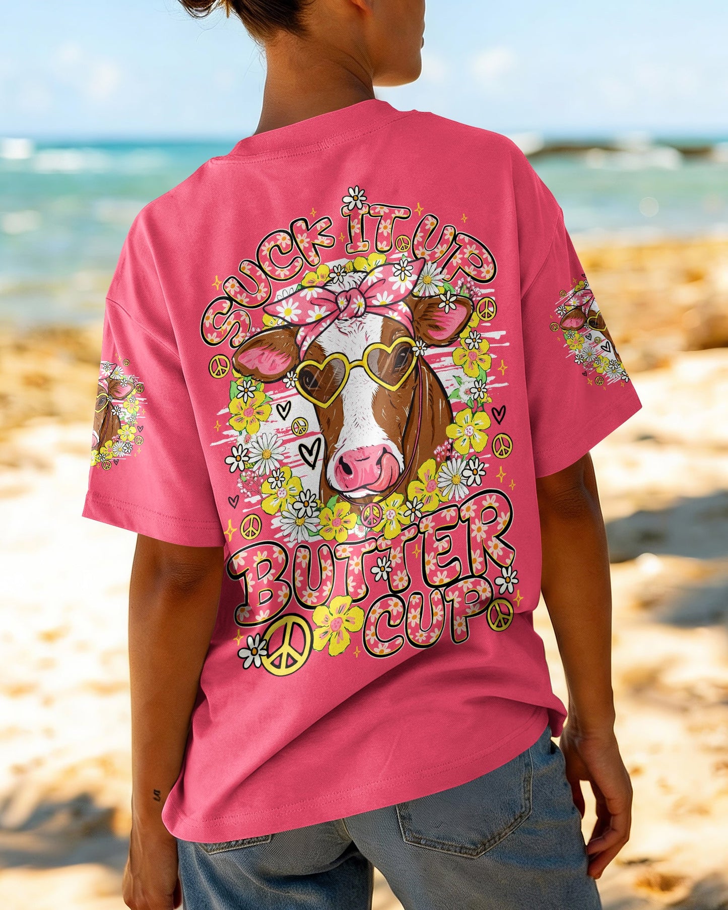 SUCK IT UP BUTTERCUP COW ALL OVER PRINT - TY1206262