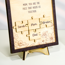 Load image into Gallery viewer, Mother&#39;s Day Personalized Mom Puzzle Sign
