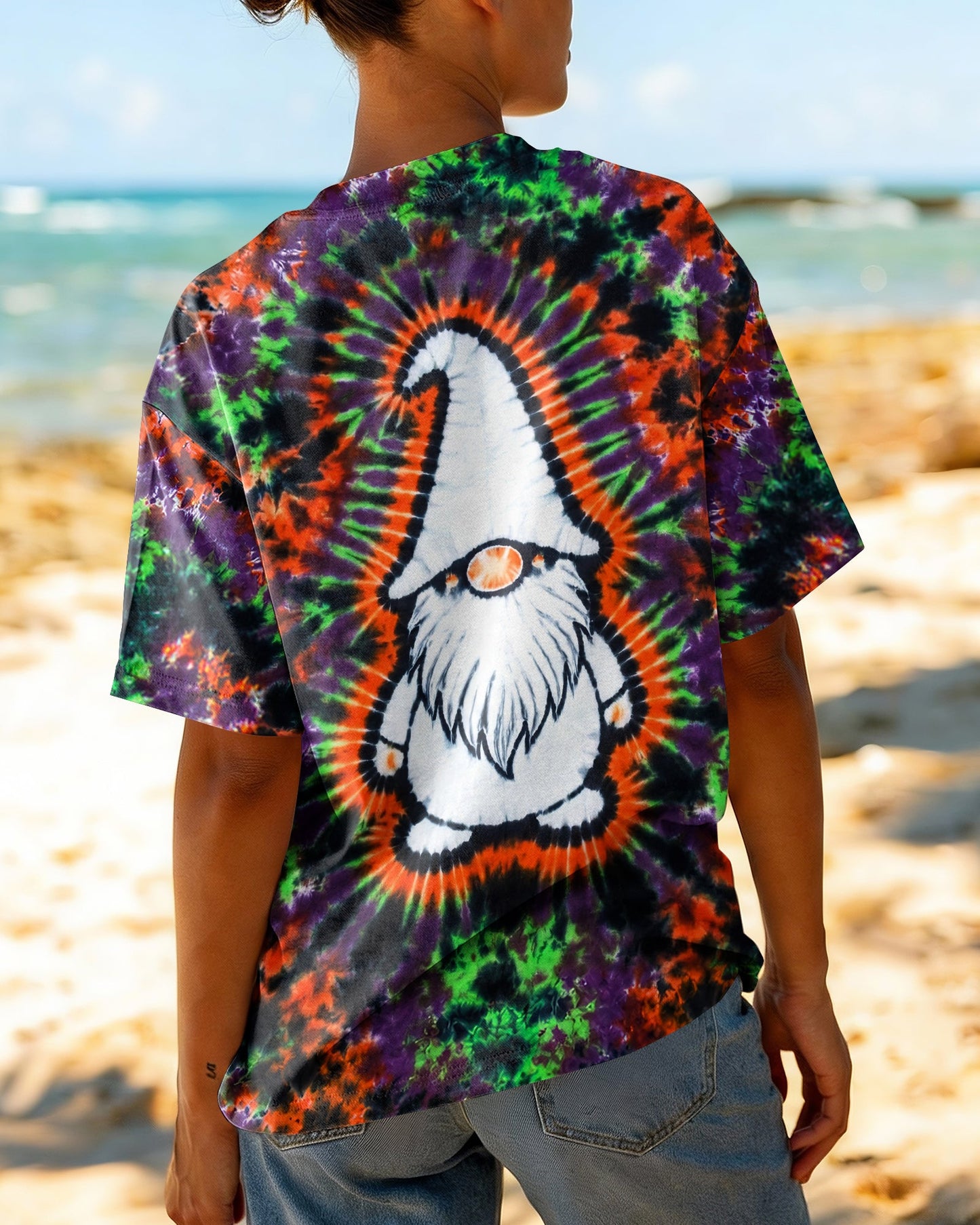 GNOME PURPLE ORANGE BURST ALL OVER PRINT - TLNT1706261