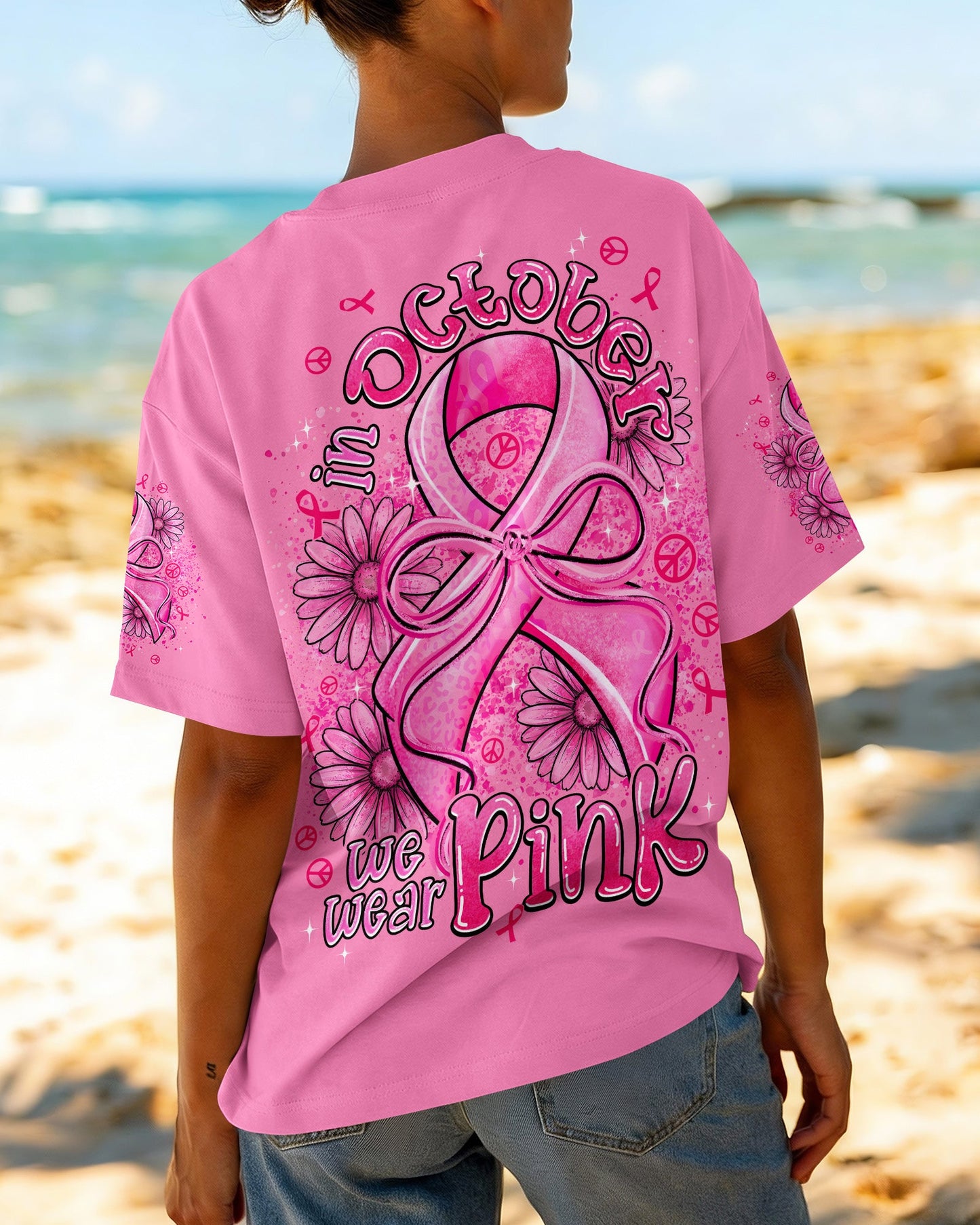 IN OCTOBER WE WEAR PINK BREAST CANCER AWARENESS ALL OVER PRINT - TYPQ2506262