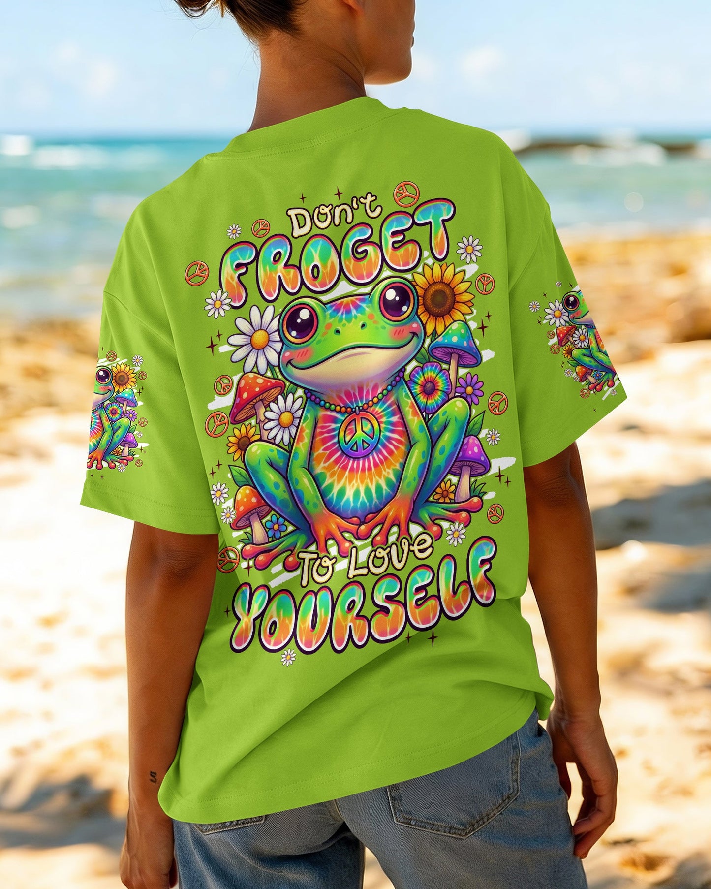 DON'T FROGET TO LOVE YOURSELF ALL OVER PRINT - TYPQ0907262