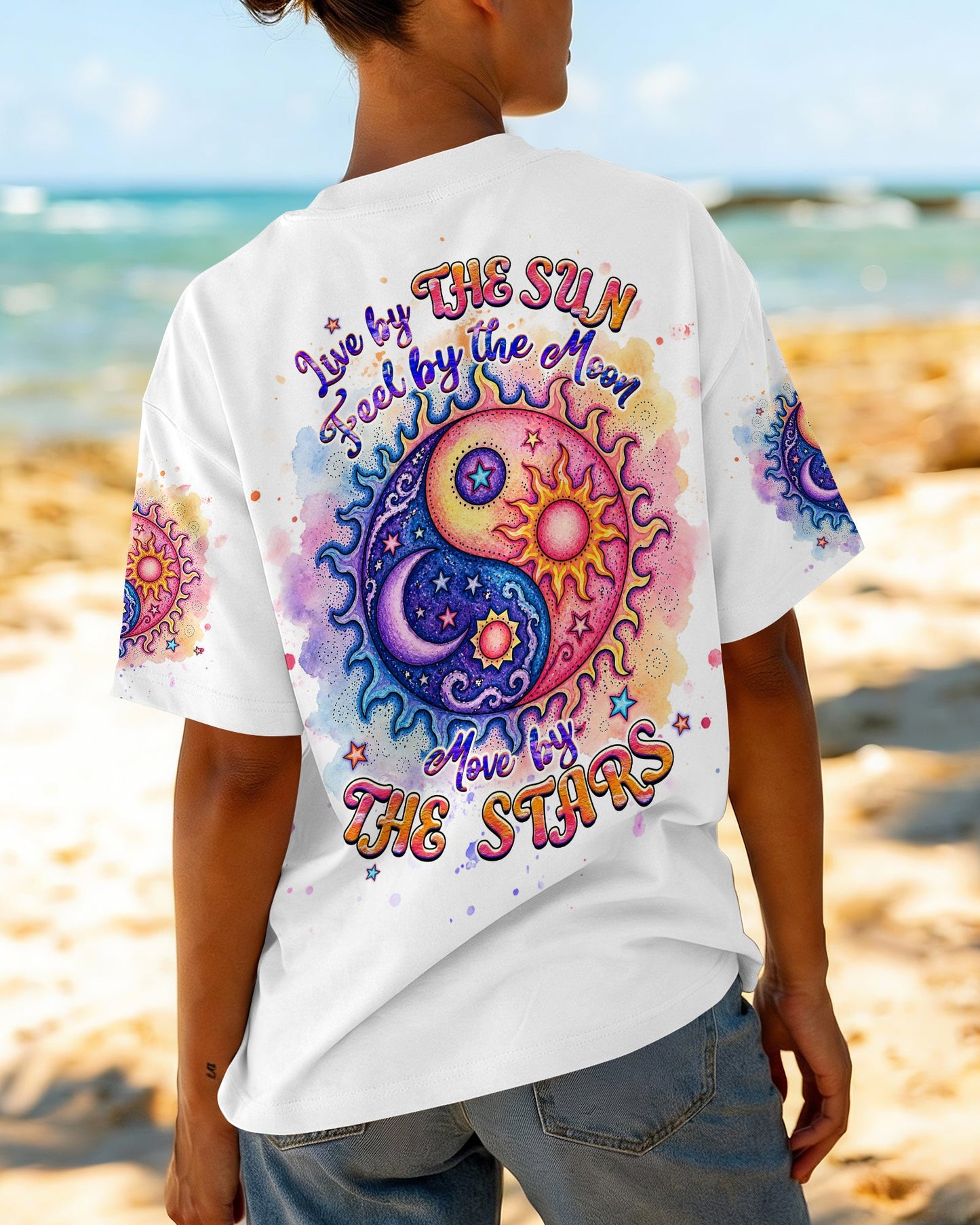 LIVE BY THE SUN FEEL BY THE MOON  ALL OVER PRINT - TLHG2904264