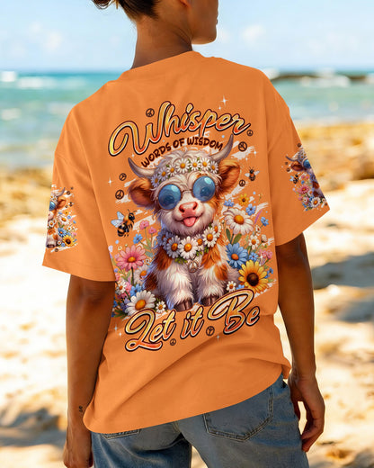 WHISPER WORDS OF WISDOM LET IT BE COW ALL OVER PRINT -TYPQ3005261