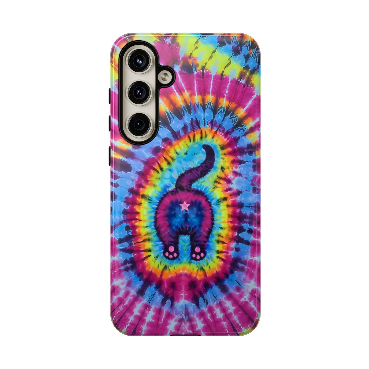 CAT COLORFUL SWIRL PATTERN PHONE CASE - TLTW1404263