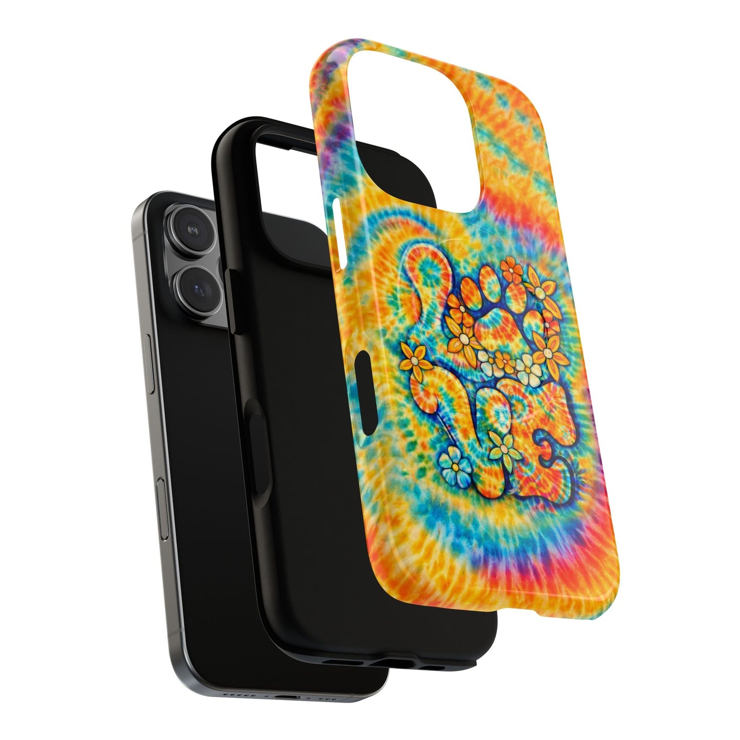 LOVE PAW PRINT SWIRL MAGNETIC PHONE CASE  - TLHN2304264