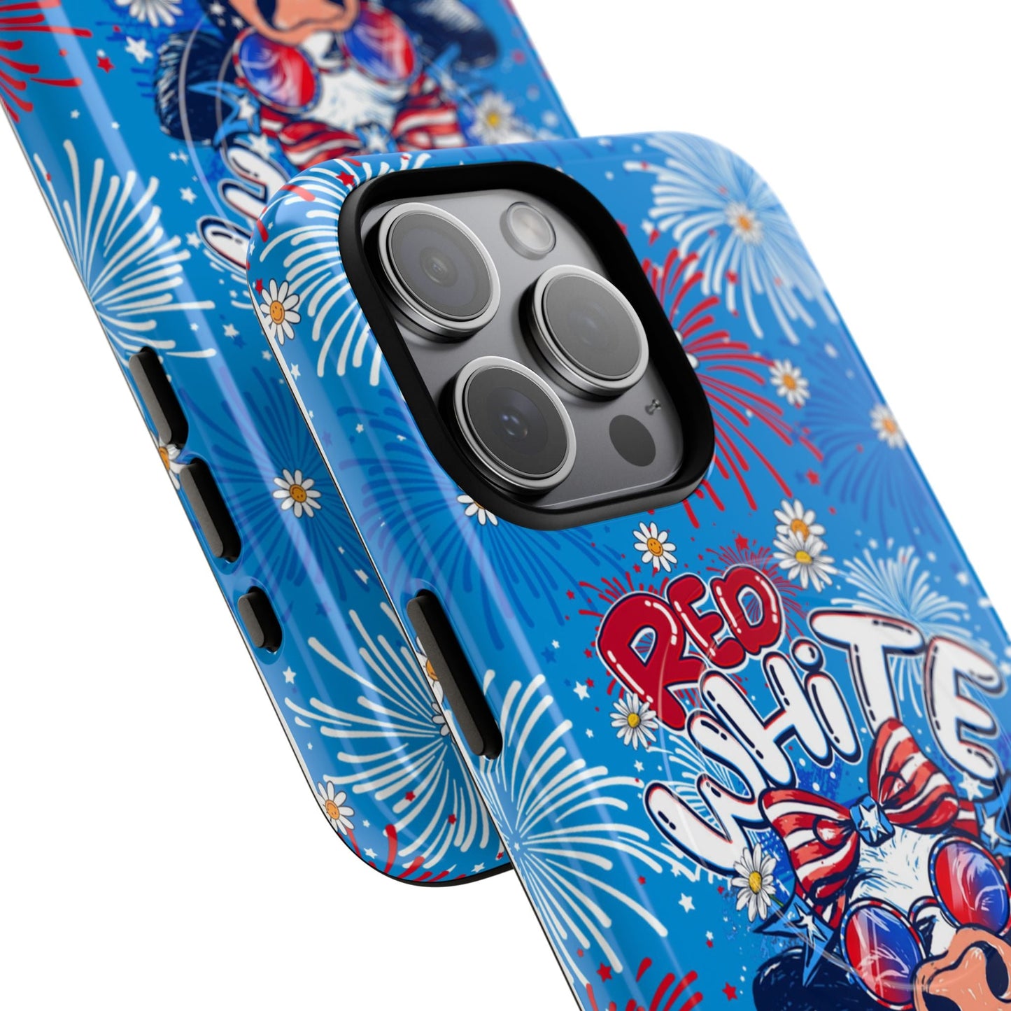 RED WHITE AND MOOO COW MAGNETIC PHONE CASE  - TY1306262