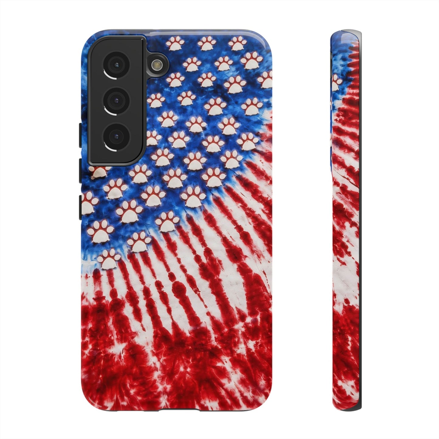 PAW PRINT RED WHITE & BLUE PHONE CASE - TLHG1704262