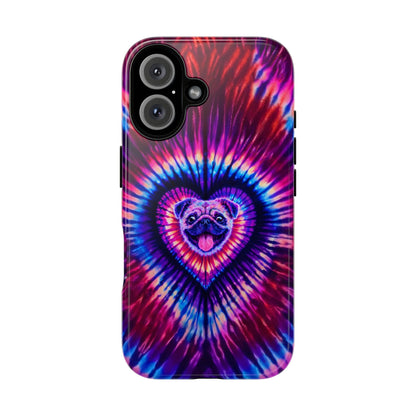 PUG DOG HEART SWIRL PHONE CASE  - TLTW1104264