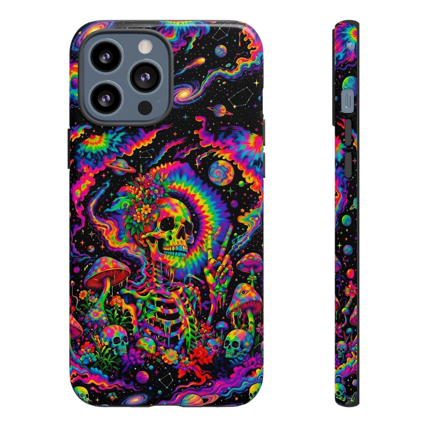 HIPPIE SKULL PSYCHEDELIC PHONE CASE  - TLNO2904262