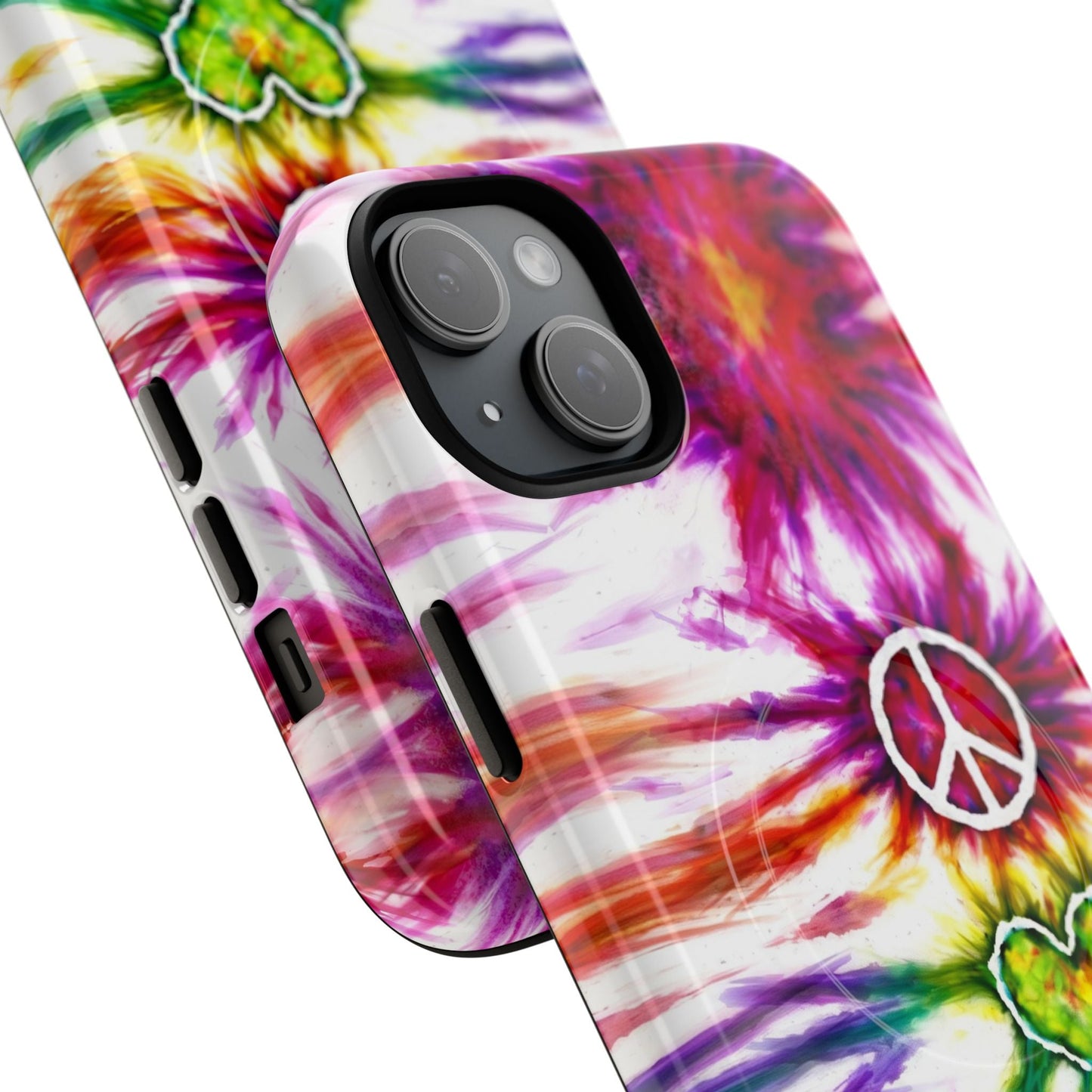 PEACE LOVE PAW PRINT MAGNETIC PHONE CASE - TLHG1304266