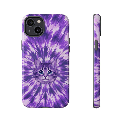 PURPLE AURA CAT PHONE CASE - TYPQ1304269