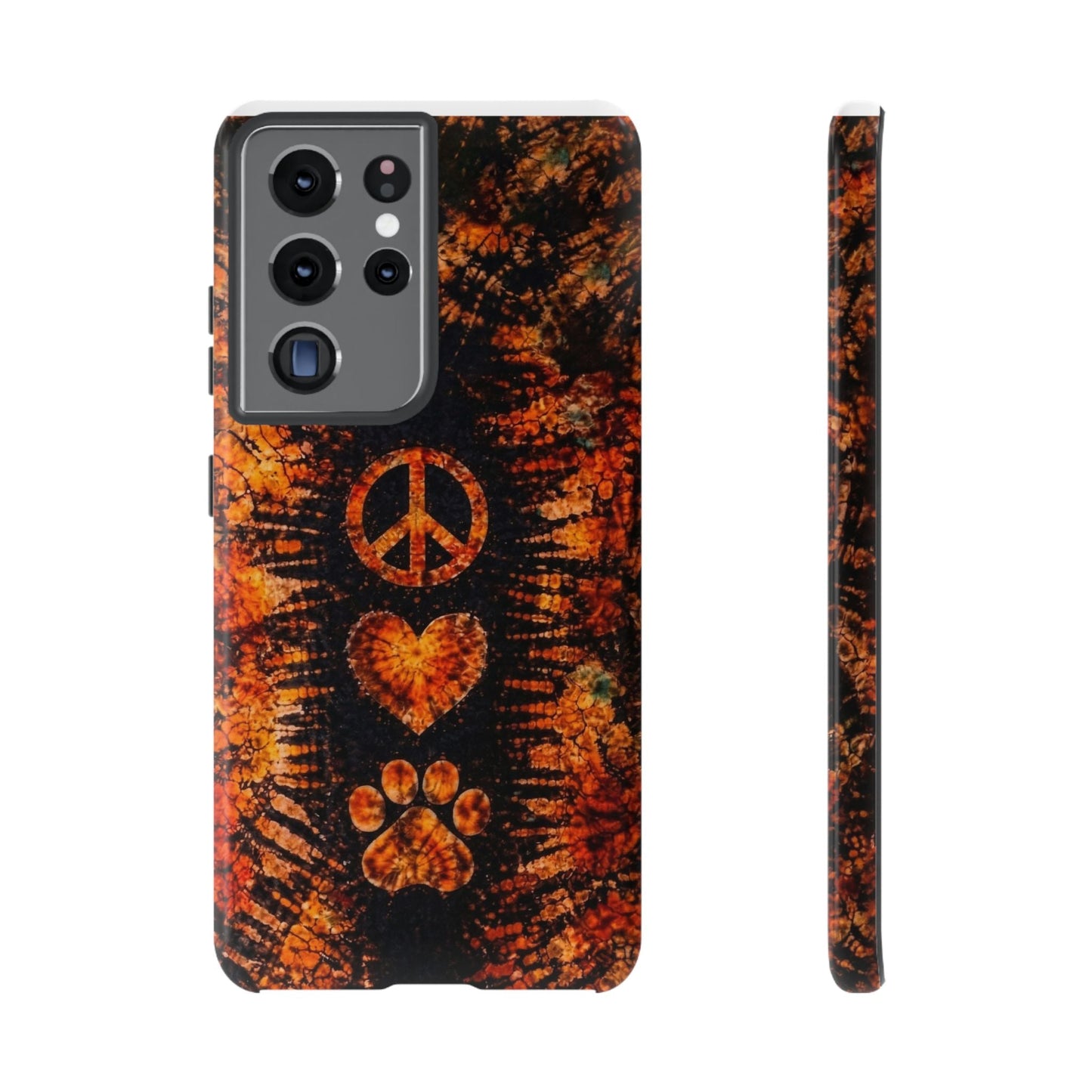 PEACE LOVE PAW PRINT VINTAGE  PHONE CASE  - TLHN2204264