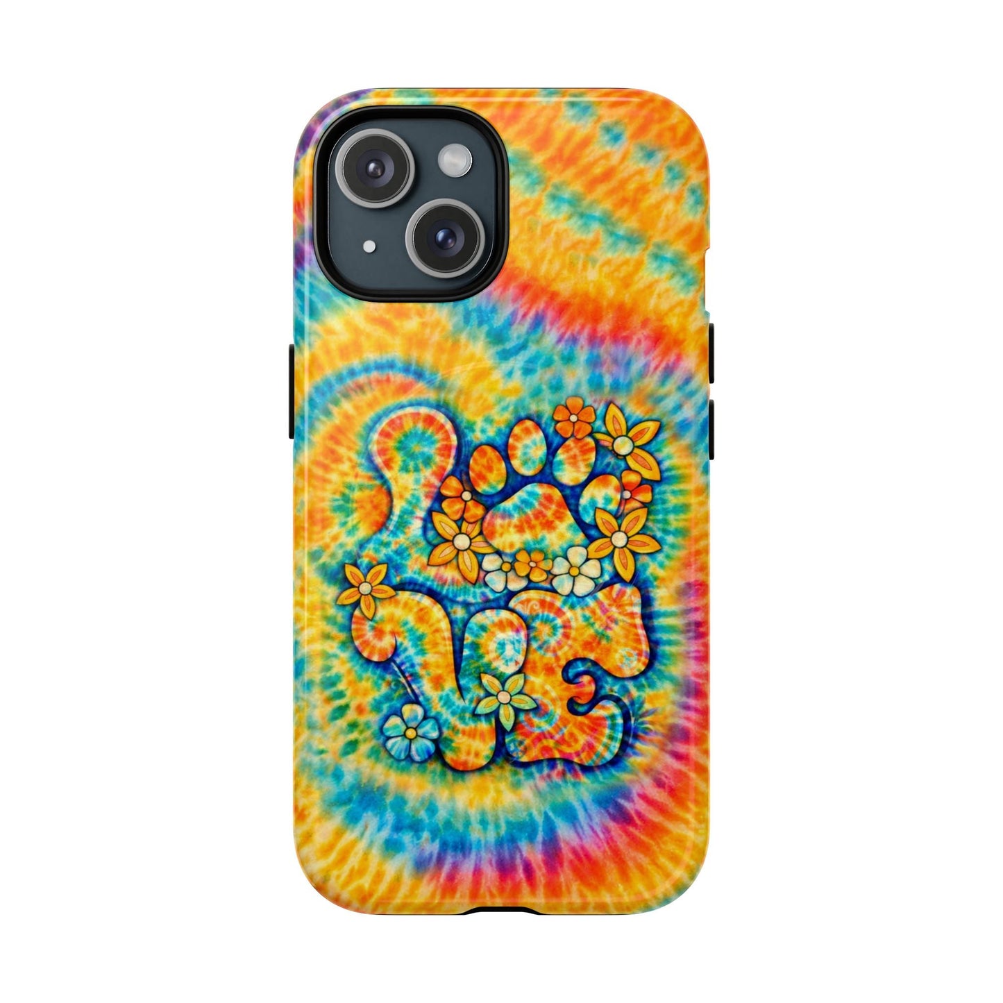 LOVE PAW PRINT SWIRL MAGNETIC PHONE CASE  - TLHN2304264