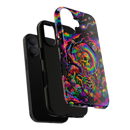 HIPPIE SKULL PSYCHEDELIC MAGNETIC PHONE CASE  - TLNO2904262