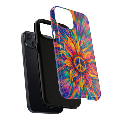 SUNFLOWER PEACE BURST MAGNETIC PHONE CASE - TLTW2906268