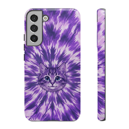 PURPLE AURA CAT PHONE CASE - TYPQ1304269