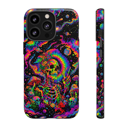 HIPPIE SKULL PSYCHEDELIC PHONE CASE  - TLNO2904262