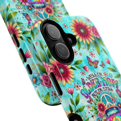 RUNNING AGAINST THE WIND CAR TIE DYE MAGNETIC PHONE CASE - TLNO1804254