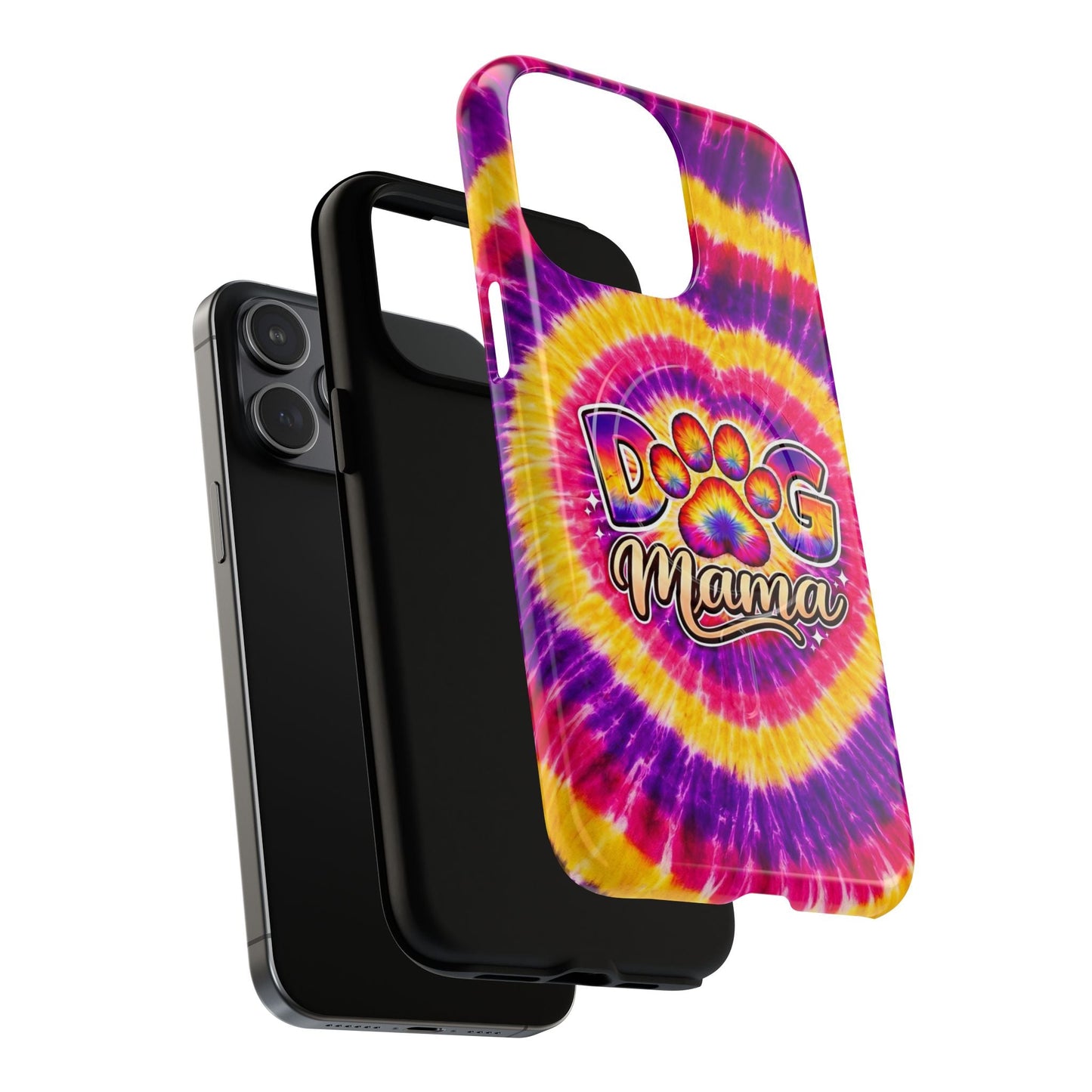 DOG MAMA PAW PRINT SWIRL MAGNETIC PHONE CASE  - TLNT1504261
