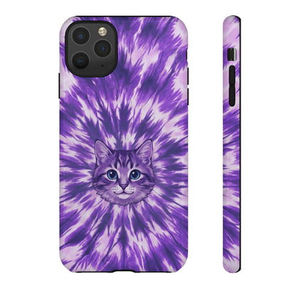 PURPLE AURA CAT PHONE CASE - TYPQ1304269