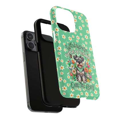 WHISPER WORDS OF WISDOM LET IT BE SCHNAUZER MAGNETIC PHONE CASE - TY0405261