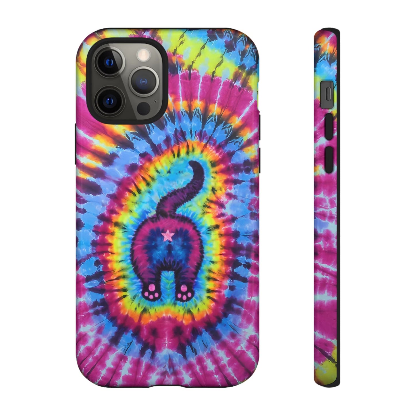 CAT COLORFUL SWIRL PATTERN PHONE CASE - TLTW1404263