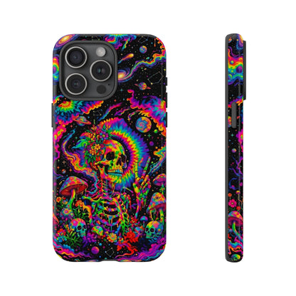 HIPPIE SKULL PSYCHEDELIC PHONE CASE  - TLNO2904262