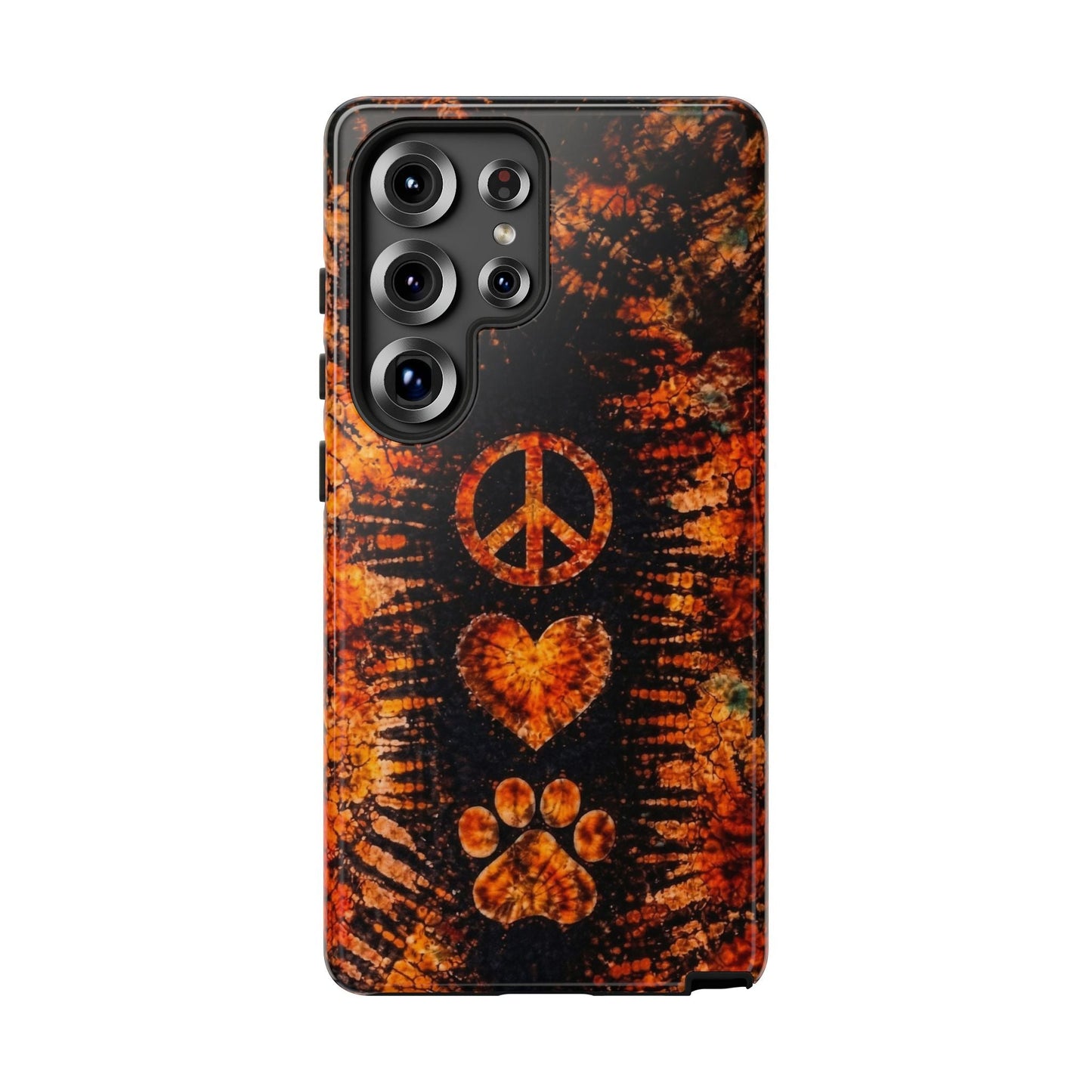PEACE LOVE PAW PRINT VINTAGE  PHONE CASE  - TLHN2204264