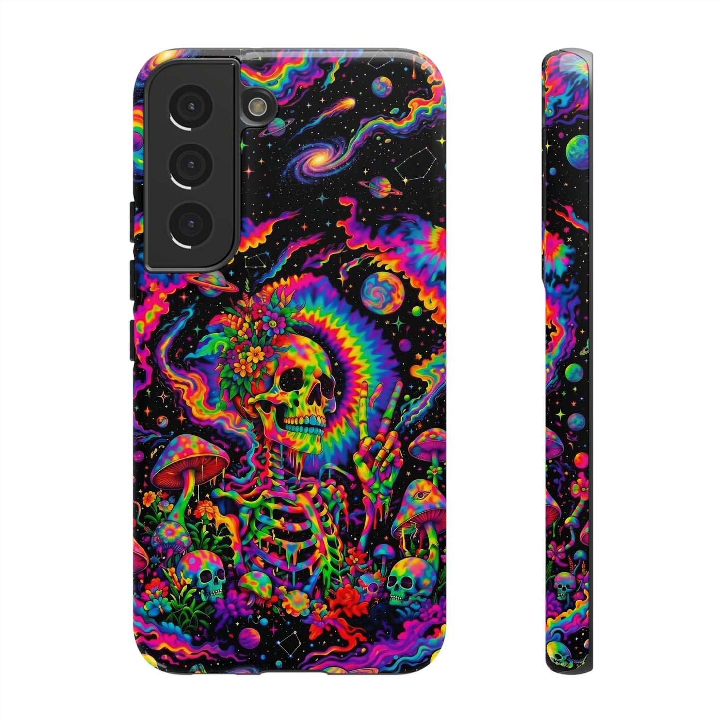 HIPPIE SKULL PSYCHEDELIC PHONE CASE  - TLNO2904262