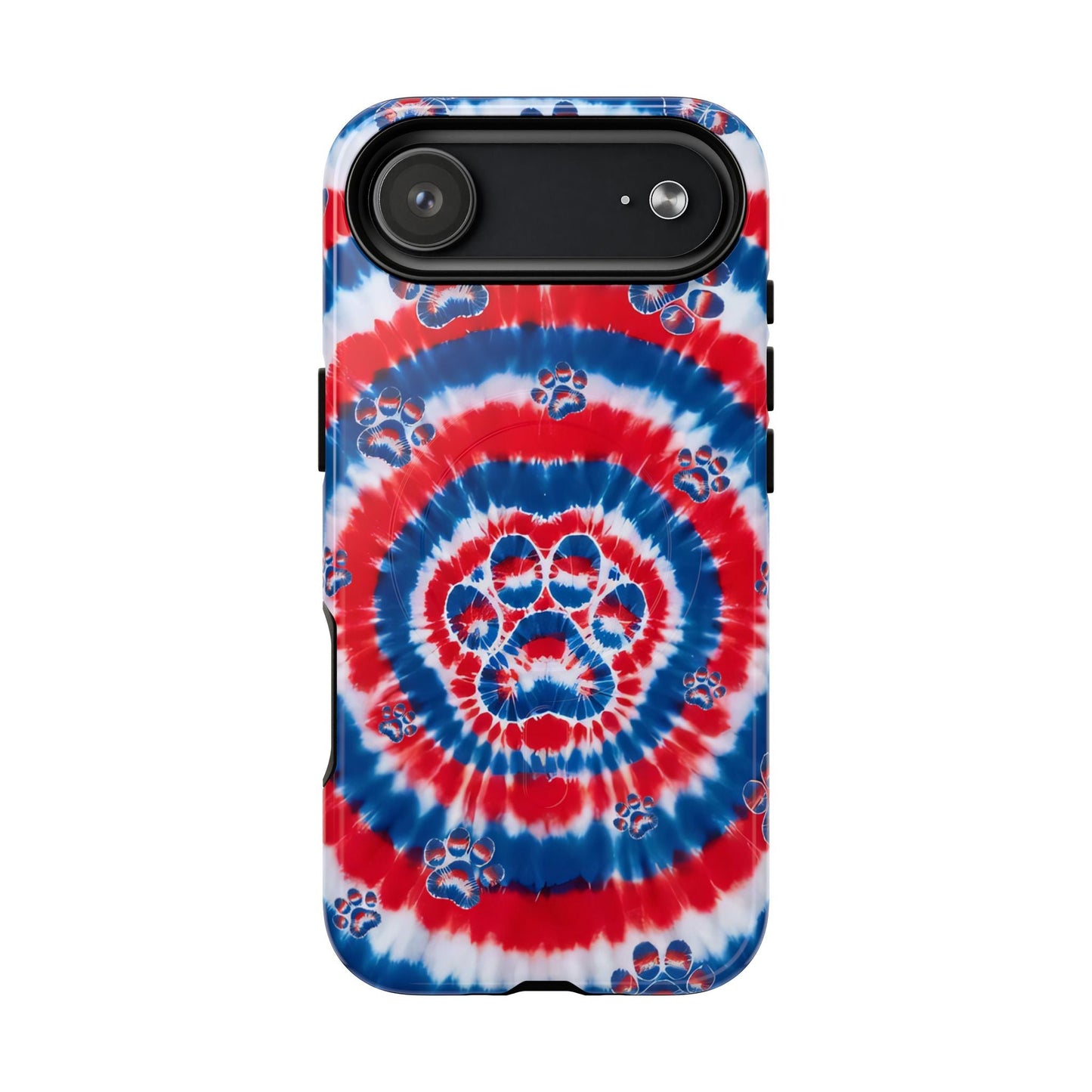 RED WHITE AND BLUE PAW MAGNETIC PHONE CASE - TYQY2004253